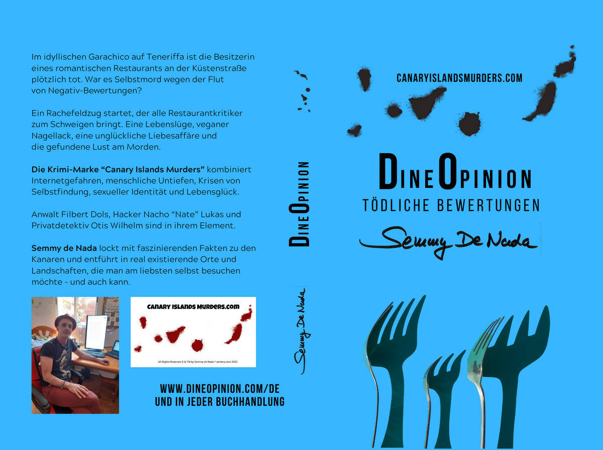 German Reading Sample - 50+ pages from Canary Islands crime thriller DineOpinion read on any smartphone!